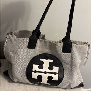 Tory Burch Black and White Tote